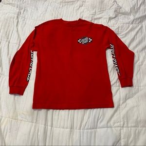 SANTA CRUZ Racer Flag Logo Long Sleeve T-Shirt
